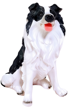 小狗摆件边牧模型家居饰品工艺品