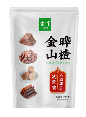 金晔山楂实惠装700g，条球片卷