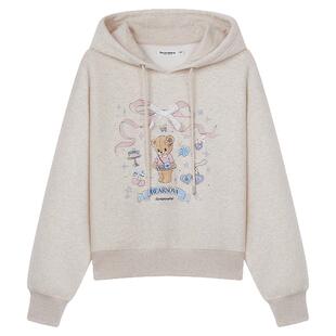 【反季特惠】TEENIEWEENIE bearnova小熊女装蝴蝶结连帽卫衣外套