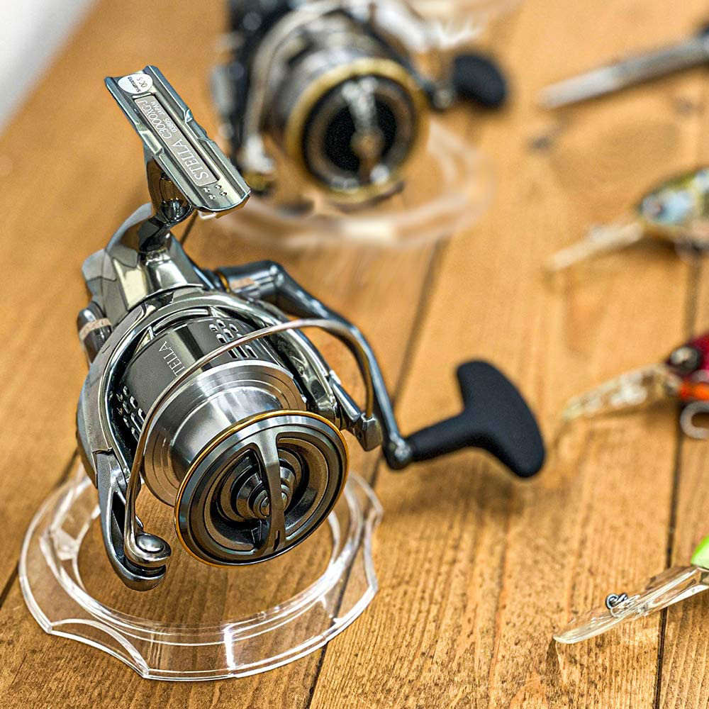 户外山水路亚纺车轮渔轮鱼轮路亚轮钓鱼架子展示柜收纳摆放展示架