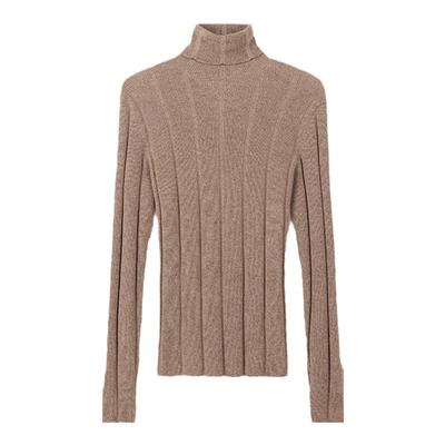 Gobi时髦感高领翻领羊绒衫