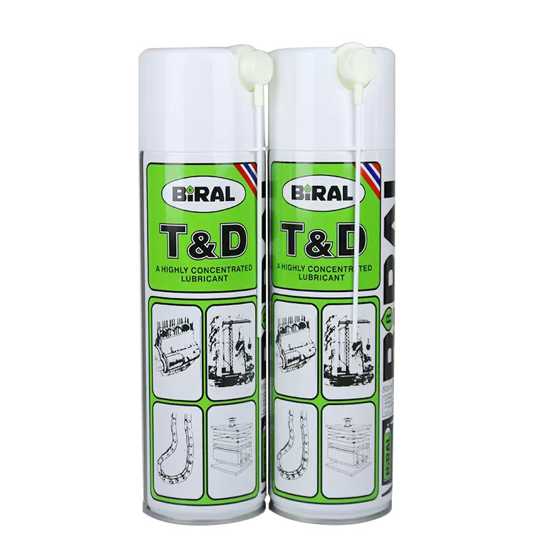 挪威贝莱尔BIRAL T&D 喷雾式润滑油TD模具顶针防锈润滑油500ML/支
