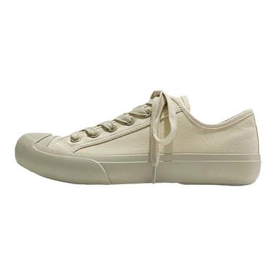 日系久留米奶油小白鞋女鞋子硫化帆布鞋女ns简约百搭休闲鞋