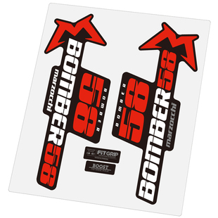 2018新款马祖奇bomber 58前叉贴纸山地车速降DH单车个性改装定制