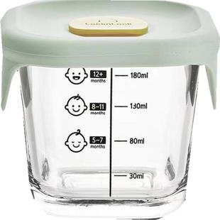 宝宝辅食碗婴儿专用玻璃可蒸煮PPSU自主进食带刻度保温蒸蛋6月龄