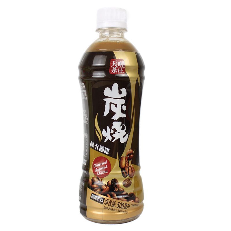 正品天喔茶庄炭烧拿铁摩卡咖啡饮料500ml瓶装开盖即饮咖啡一整箱