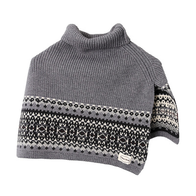 秋冬高领针织保暖披肩斗篷围巾