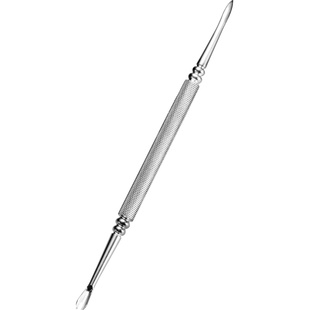 死皮叉美甲去死皮工具不锈钢v型铲推死皮卸甲修手指甲脚护理角质