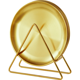 精致不锈钢吐骨碟装骨头盘碟家用新款餐桌垃圾渣小盘子桌面食品级