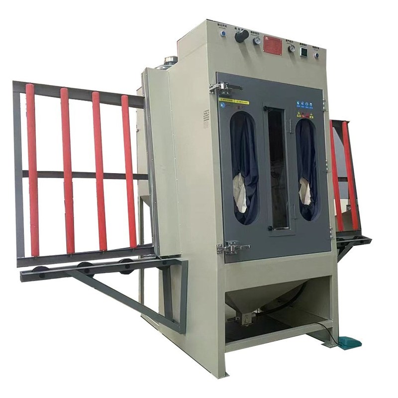 玻璃智能镜卫浴镜立式半自动喷砂高效无尘