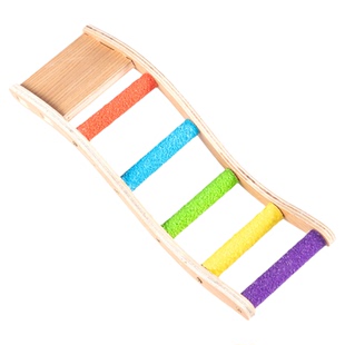 鹦鹉云梯鸟笼攀爬玩具小鸟磨爪棒楼梯玄凤平台爬梯虎皮梯子逗鸟棒