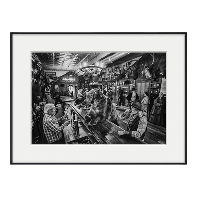 David Yarrow英国摄影师装饰画黑白摄影美国西部风格酒店酒吧挂画