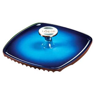 美国进口Lodge洛矶珐琅锅 加厚铸铁锅煎锅牛排锅家用三明治压板