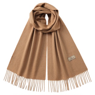 玖慕纯羊绒围巾女秋冬季送妈妈长辈生日礼物加厚披肩保暖红色围脖