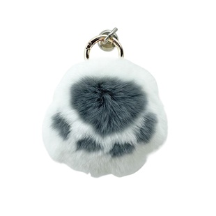 豹爪仿真挂饰毛绒包包挂件汽车钥匙扣可爱配饰