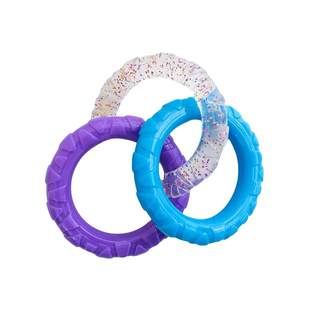 YUMMY狗狗拉环玩具拔河磨牙耐啃咬拉扯不伤齿软胶成幼犬解闷神器