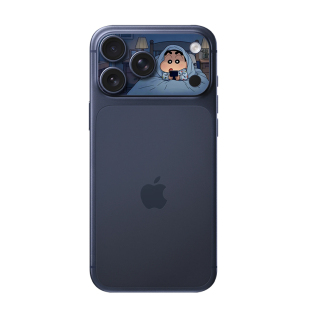 测码哈哈适用苹果17ProMax镜头贴纸iPhone17Pro镜头膜17Pm摄像头底座保护贴3M改色蜡笔小新卡通炫彩镜头贴膜