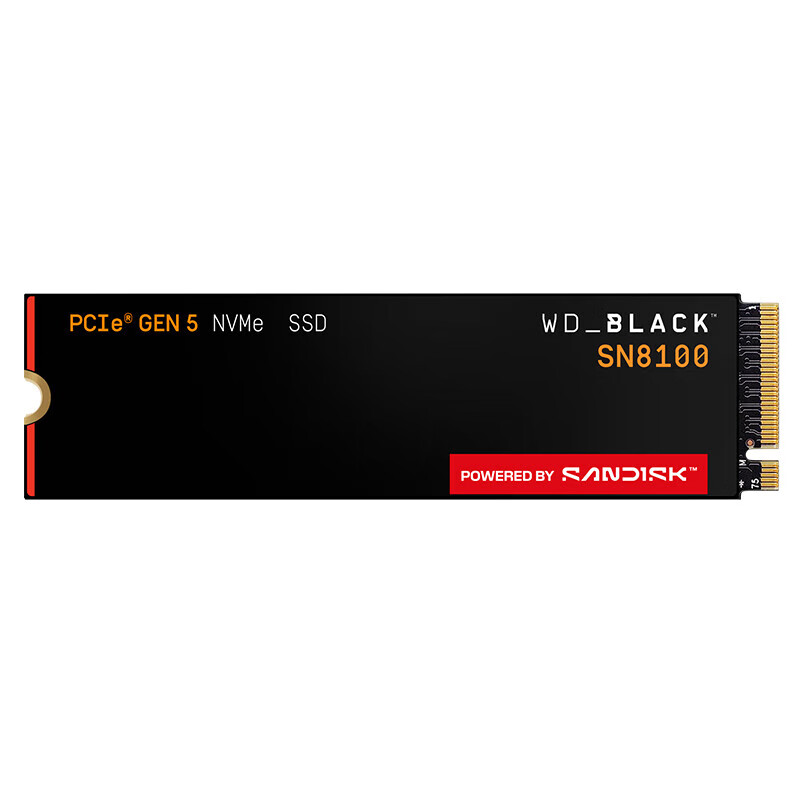 闪迪SN8100 pcie5.0固态硬盘m.2 1-8T原西部数据台式PS5游戏硬盘