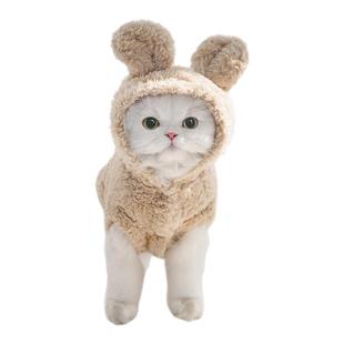 新品 宠物狗服饰秋冬新款连帽衣法斗猫咪狗狗衣服用品猫服装外贸