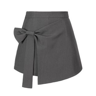 2026新款韩系设计感蝴蝶结包臀半身裙不规则A字高腰显瘦短女裙裤