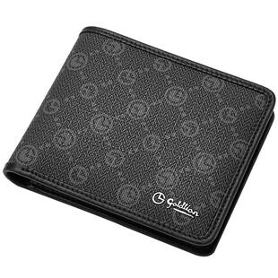 金利来新款钱包男银包时尚品牌印花皮夹子商务零钱包男式轻奢钱夹