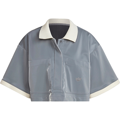 Adidas/阿迪达斯正品三叶草女士时尚短款宽松短袖POLO衫HK7244