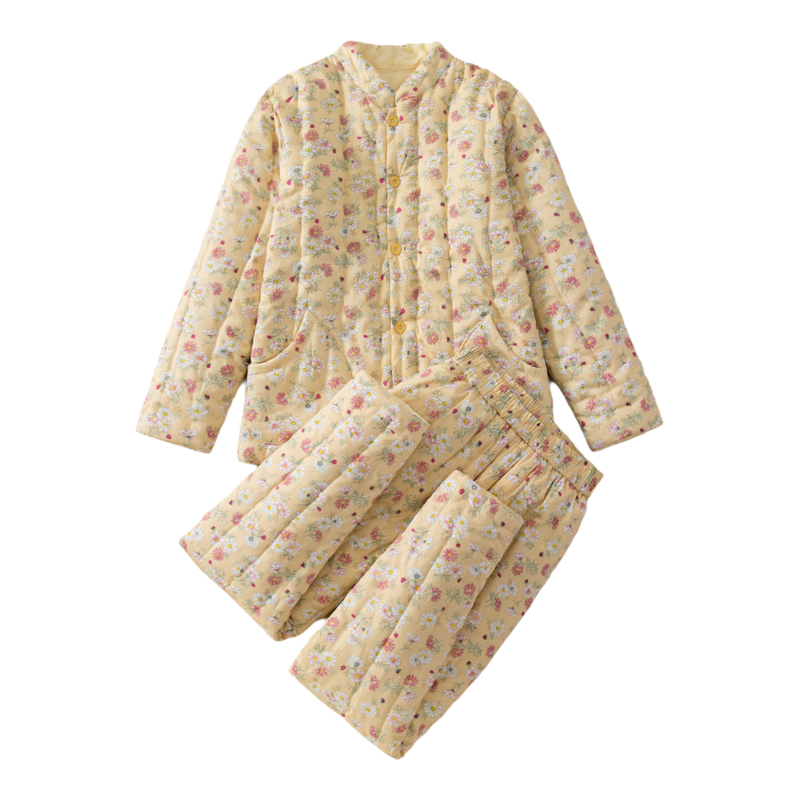 手工纯棉花棉袄棉裤套装女士棉服