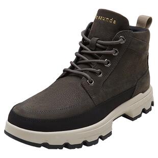 莱尔斯丹商场同款舒适系带高帮休闲鞋工装男鞋4TM76902