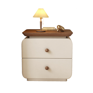 儿童床头柜奶油风家用卧室2025爆款小型储物收纳小众设计感置物架