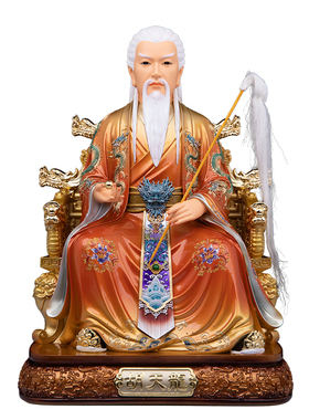 胡天霸胡氏三爷神像摆件