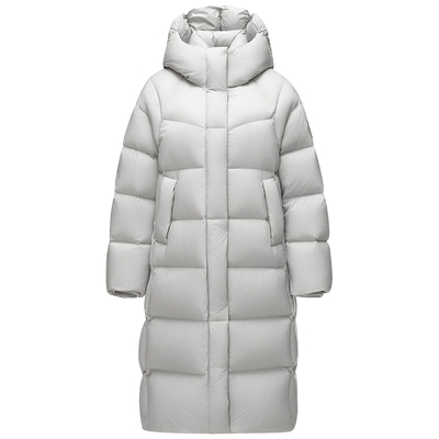 坦博尔羽绒服女中长加厚连帽外套