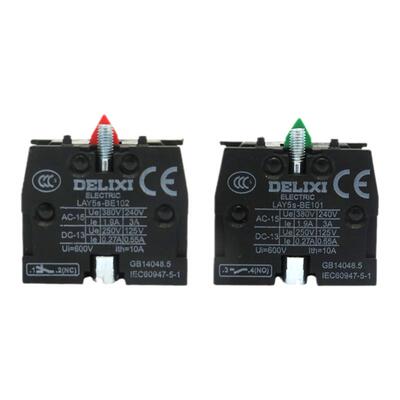 德力西辅助触头 LAY5s-BE101 绿 1常开 BE102 红 1常闭 触点模块