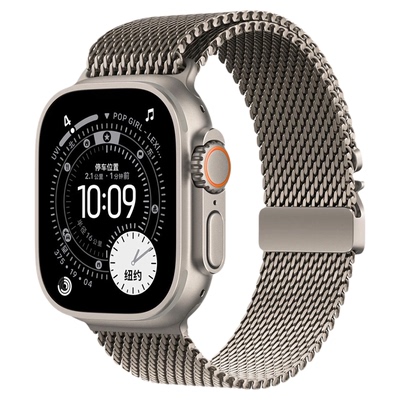 匠戴适用iWatch纯钛米兰伞扣表带