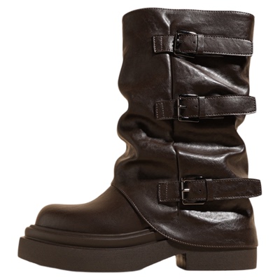 KODI卡米高9cm内增高小短靴女款