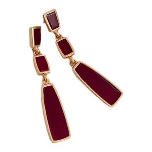 红色流苏耳钉女2026新款爆款高级感新年夸张耳环独特绝美气质耳饰