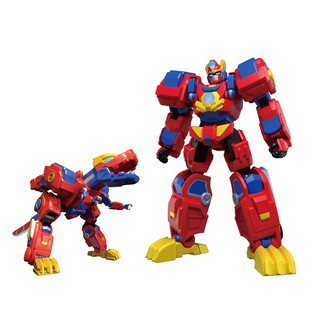 灵动创想帮帮龙出动10探险先锋2恐龙变形机甲玩具合体机器人套装