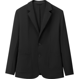 HLA/海澜之家轻商务时尚系列休闲西服26春夏新防晒平驳领西装男