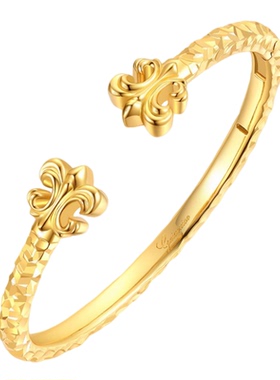 高级感气质轻奢鸢尾花手镯送女友