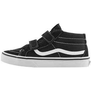 Vans范斯童鞋官方 SK8-Mid Reissue V黑色魔术贴中大童板鞋