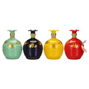 泥坑  福禄寿喜42度1L*4瓶整件装浓香型白酒送礼收藏河北邢台特产