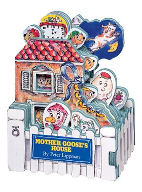 迷你屋系列 鹅妈妈 英文原版 Mini House Mother Goose's House 鹅妈妈的家 纸板造型玩具书 英文版幼儿英语启蒙读物 进口原版书籍