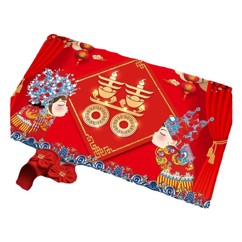 结婚喜字软硅藻泥卫浴地毯浴室地垫卫生间吸水门垫入户门高级脚垫