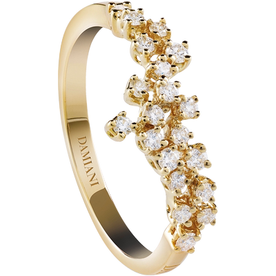 DAMIANI绒花系列戒指意大利手工