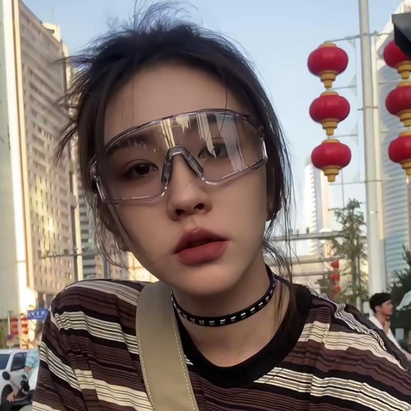 户外大框骑行运动防护眼镜日夜两用骑行变色防紫外线遮阳太阳镜潮
