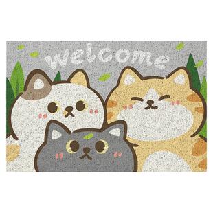 大江地垫入户家用门口门垫卡通pvc进门自洁防滑地毯入门脚垫新款