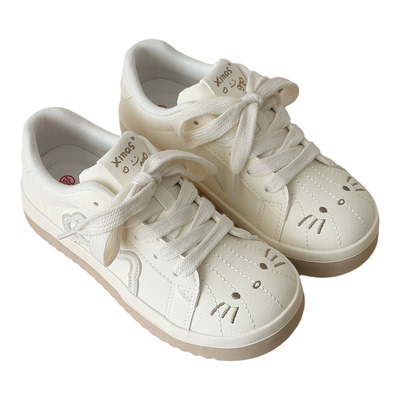 休闲小白鞋女2026春季德训鞋潮鞋