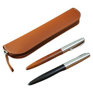 笔袋便携小众不撞款小容量男女孩applepencil钢笔套保护收纳皮质