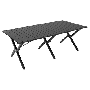 户外折叠蛋卷桌便携式露营桌椅碳钢野餐桌子椅子一体野炊装备全套