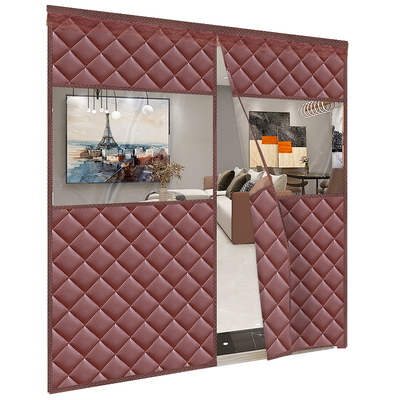 月下花棉门帘透明开窗大尺寸门帘