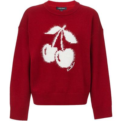 VeroModa针织衫含绵羊毛樱桃